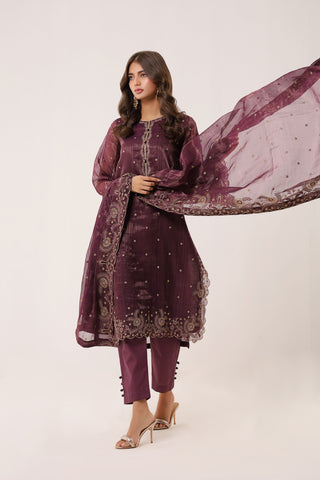 3 Piece Noor-e-Falak Embroidered Suit