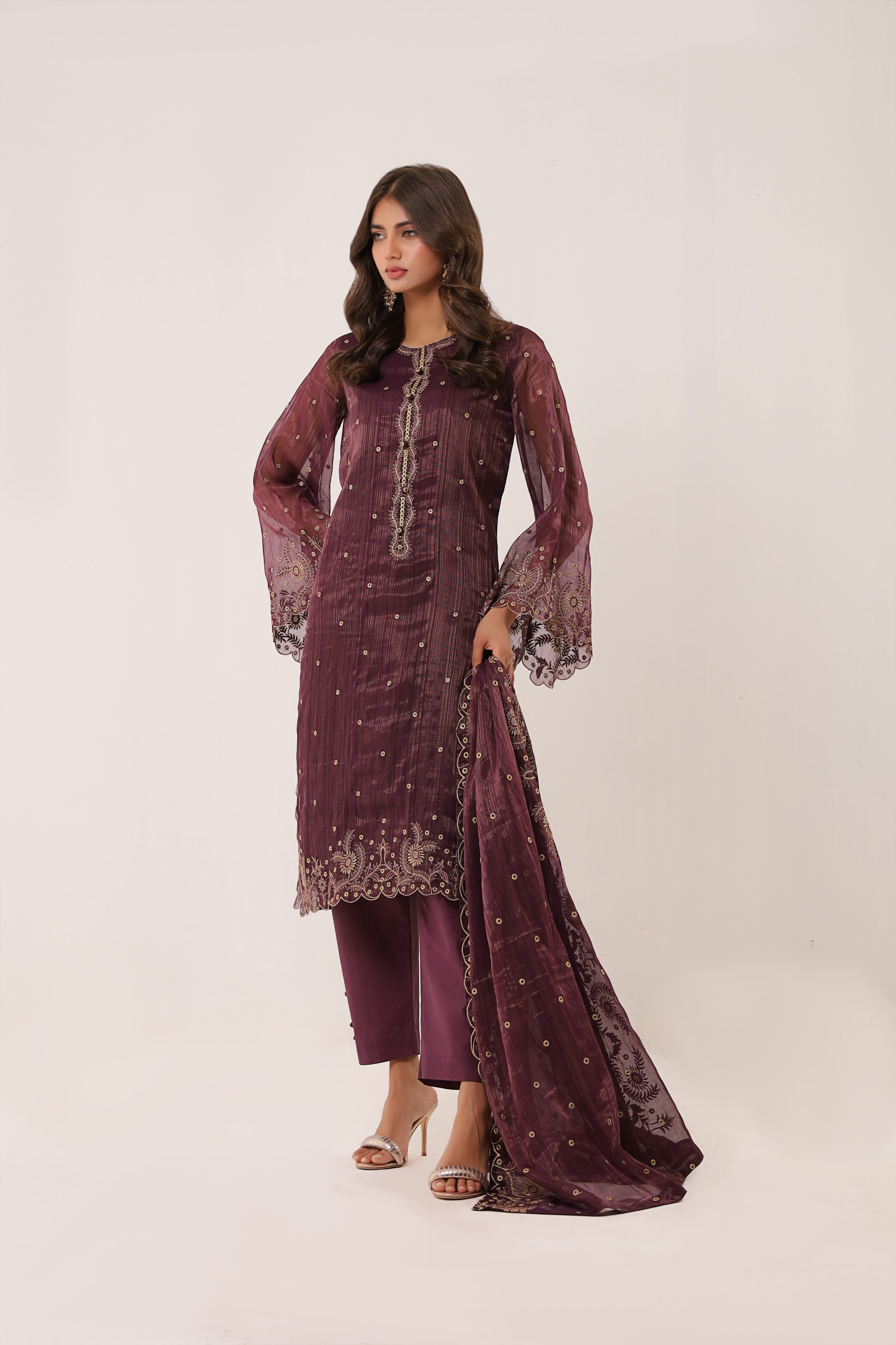 3 Piece Noor-e-Falak Embroidered Suit