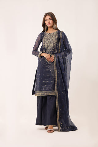 3 Piece Noor-e-Falak Embroidered Suit 