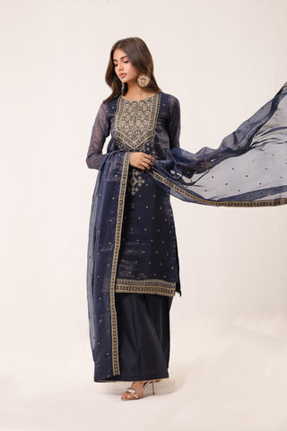 3 Piece Noor-e-Falak Embroidered Suit 