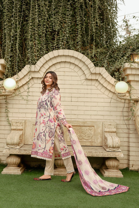 3 Piece Printed Lawn Suit