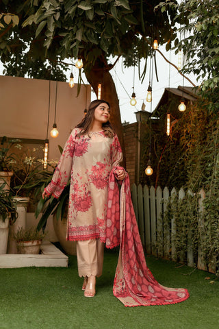 3 Piece Printed Lawn Suit